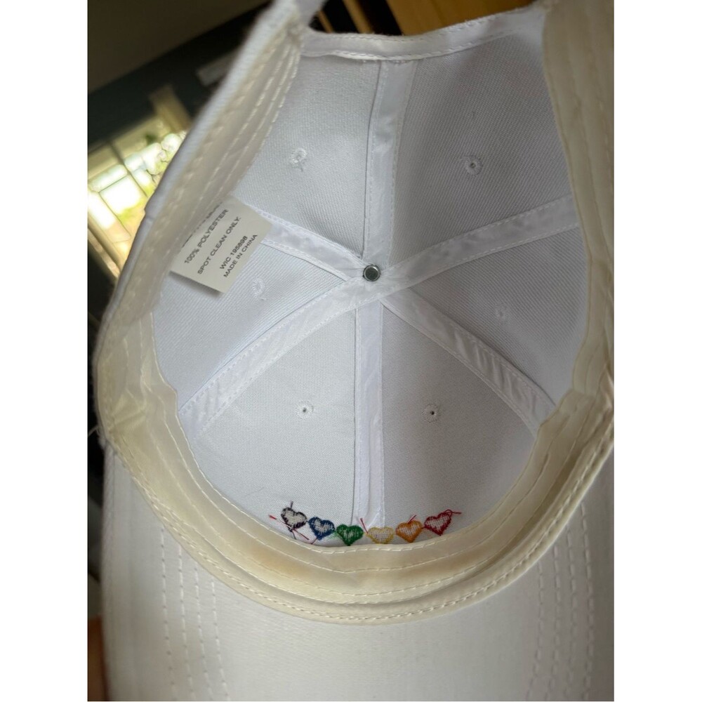 White PRIDE Baseball Cap - adult - Picture 6 of 7